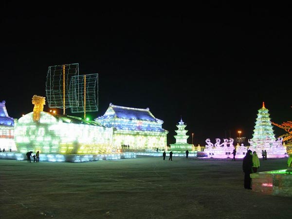 Night Activity in winter Harbin